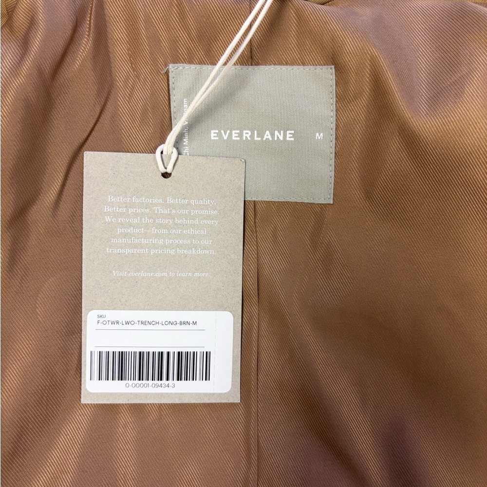 EVERLANE THE COTTON LONG TRENCH COAT - Picture 8 of 8
